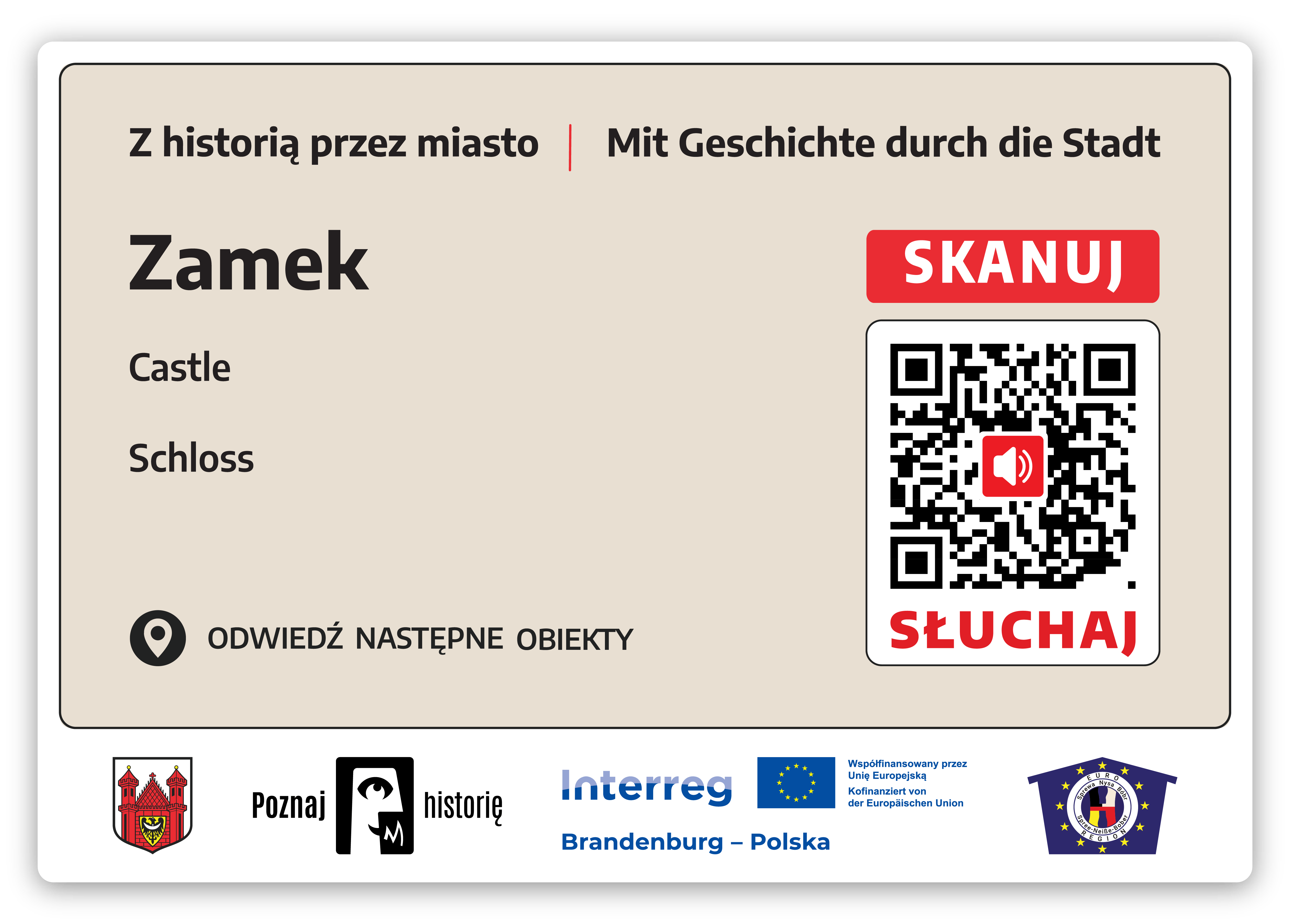 Tabliczka z QR kodem