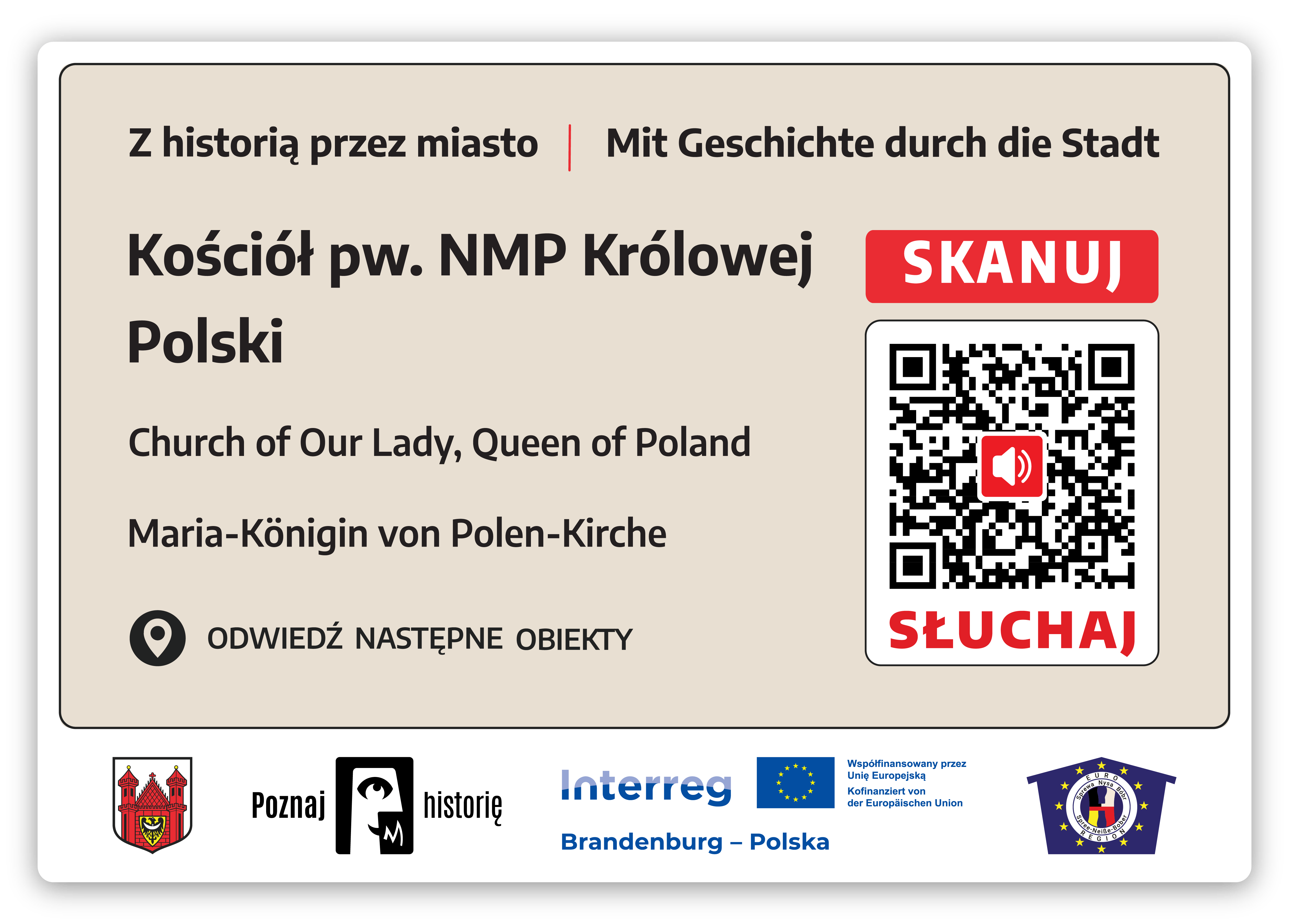Tabliczka z QR kodem